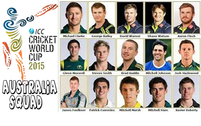 ICC Worldcup 2015 :: Australia Squad