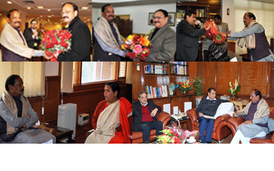 Jharkhand Chief Minister, Raghubar Das met various Ministers in Delhi
