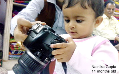 Youngest Photographer ( 2.5 year old ), Nainika honored with "Ratan-A-Hindustan" Award 2015.