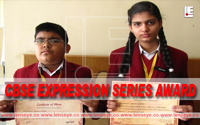 Two Students of Oxford Public School Bagged CBSE Expression Series Award