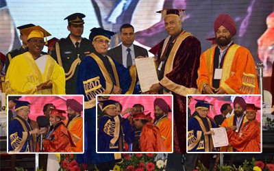 President of India, Pranab Mukherjee attended 7th convocation of Vinoba Bhave University.