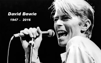 Legendary Artist, David Bowie dies of cancer. He was 69.