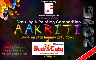 "Aakriti", a Drawing & Painting competition on 24th of January 2016 in Buds & Cubs School, Ranchi.