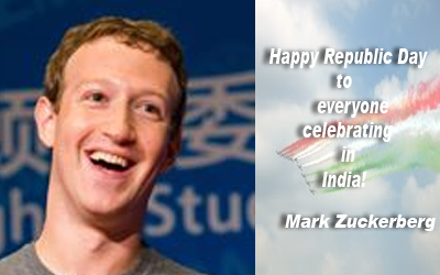 Happy Republic Day to everyone celebrating in India : Mark