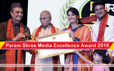 Param Shree Media Excellence Award 2016