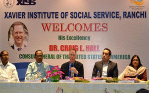 Dr. Craig Hall [ The Consul General of USA ] addressed the students of XISS