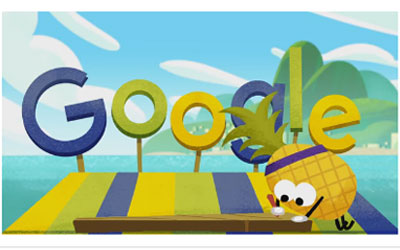 Google celebrates Olympics with Fruit Games Doodle