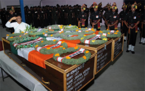 floral tribute to slain Army jawan