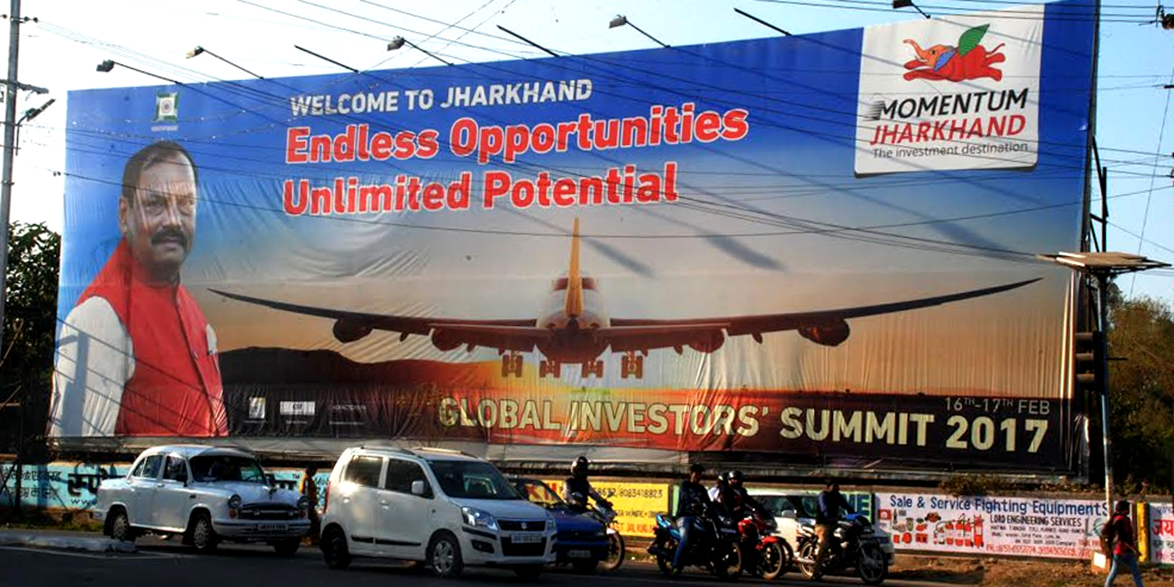 Hoardings for Momentum Jharkhand Global Investors Summit 2017