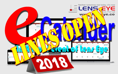Lens Eye's e - Calendar 2018 :: Lines Open.