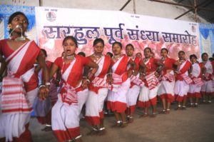 Cultural programme on the eve of the Sarhul