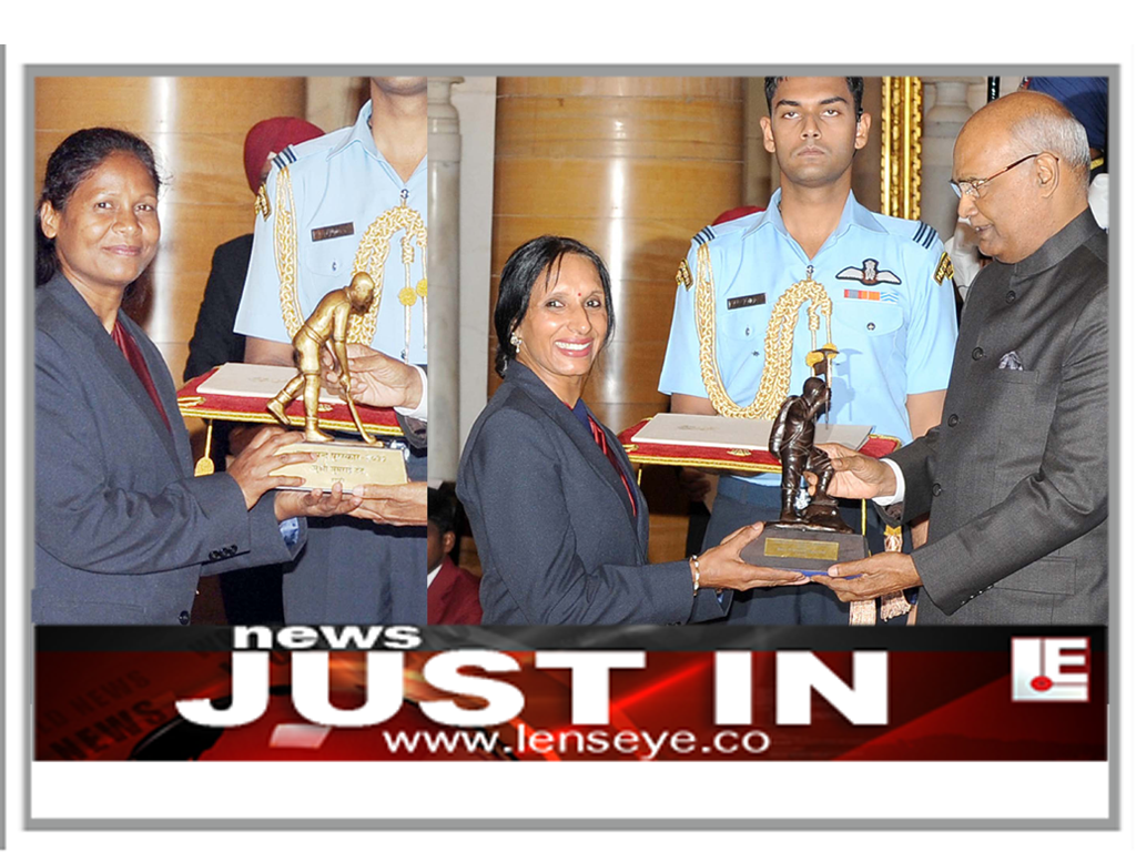 News Just In :: President Ram Nath Kovind presents Dhyan Chand Award to Hockey player Asunta Lakra