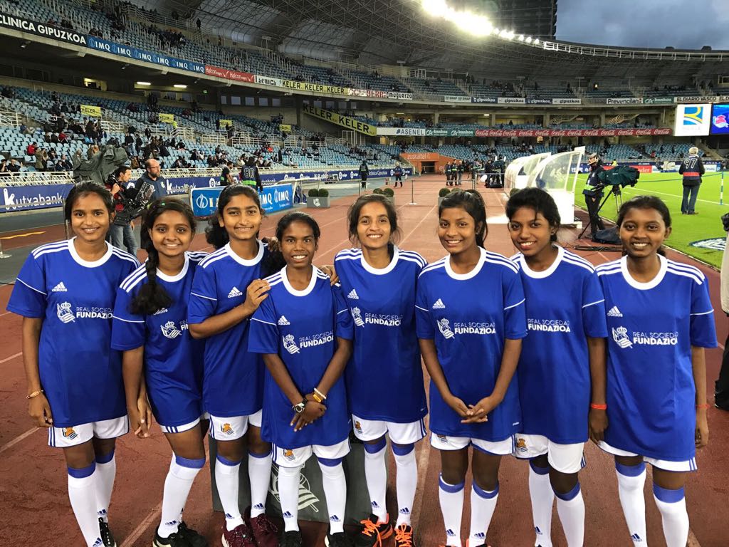 Spain’s Real Sociedad train Jharkhand girls in Football