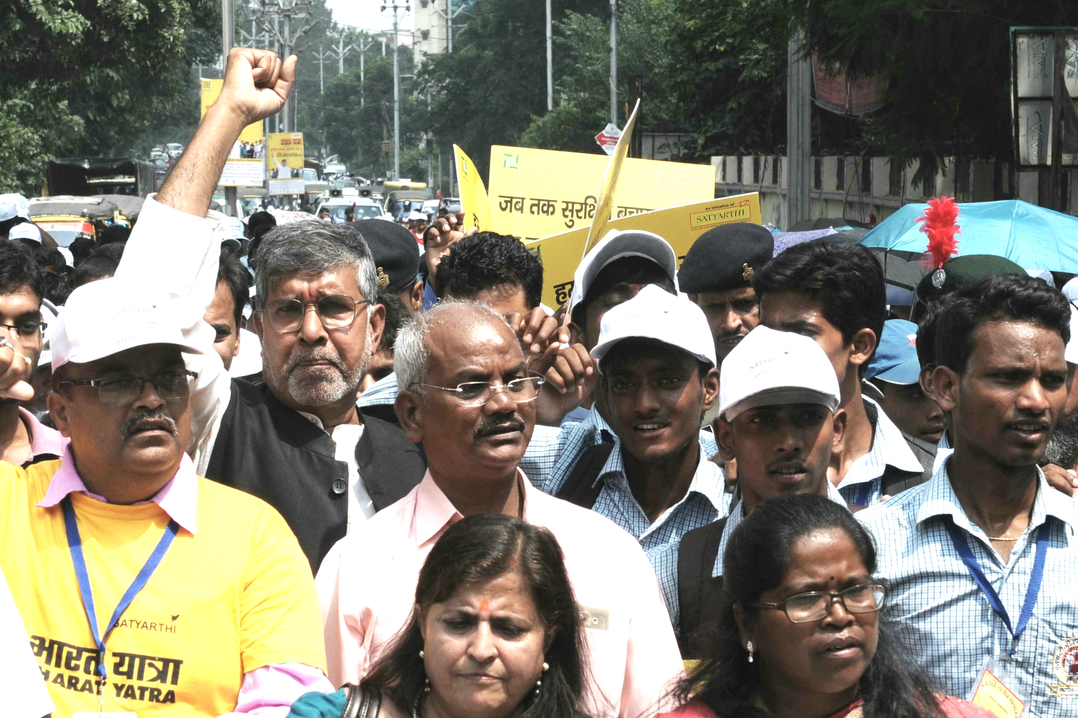 Bharat Yatra rally by Nobel Peace laureate Kailash Satyarthi in Ranchi