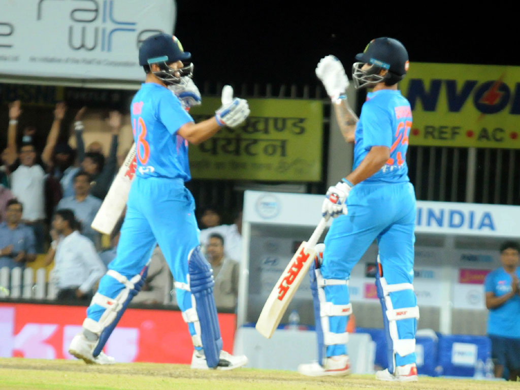 India won first T20 match by 9 wickets against Australia at JSCA stadium in Ranchi