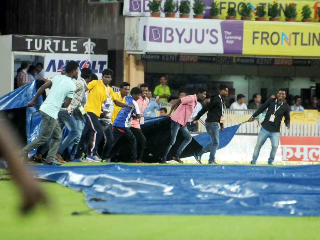 India and Australia T20 match : The Rain
