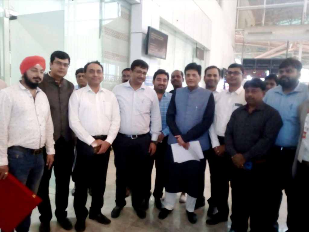 A Delegation of FJCCI met  Piyush Goyal [ Railway & Coal minister of India ]